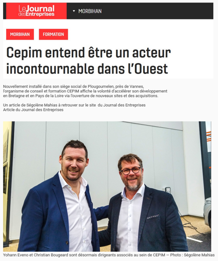 Un article de Ségolène Mahias à retrouver sur le site du Journal des Entreprises